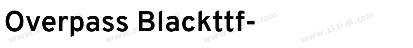 Overpass Blackttf字体转换